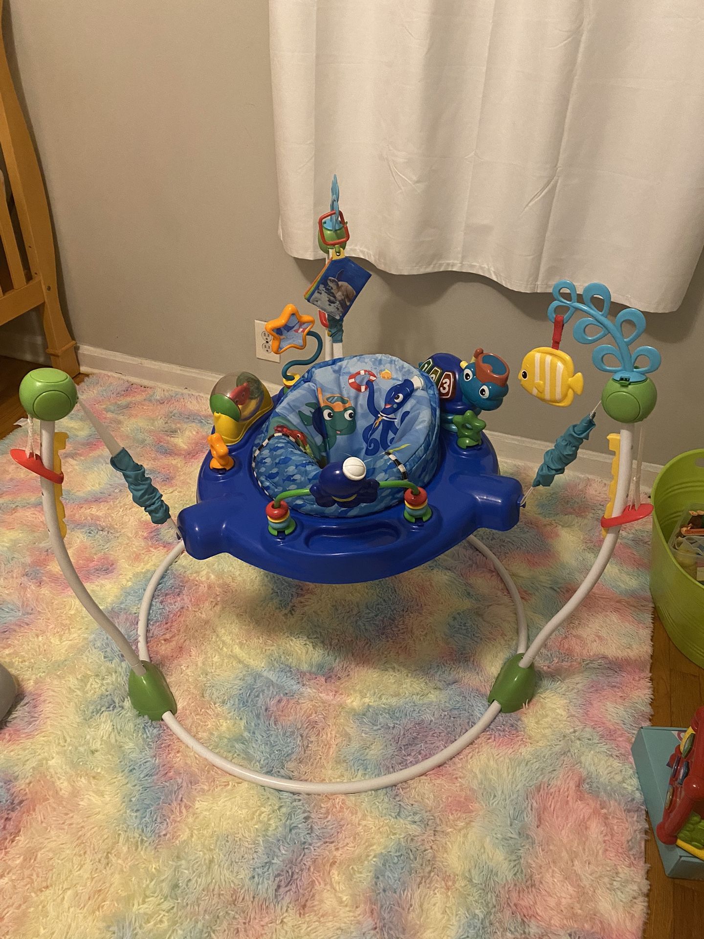 Baby Einstein Neptune's Ocean Discovery Activity Jumper, Ages 6 months +, Max weight 25 lbs., Unisex