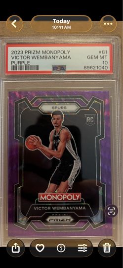 Victor Wembanyama Rookie. PSA10