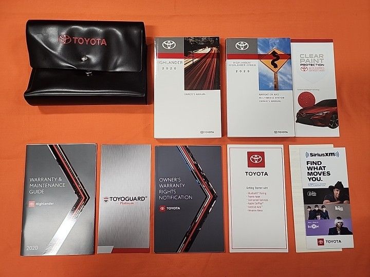 2020 Toyota Highlander Owners Manual  - Complete Set 