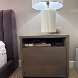 Set of 2 Modern Wood Nightstands