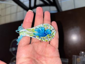 blown glass necklace