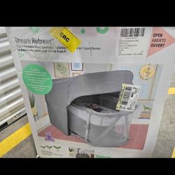 Ingenuity Dream Retreat 3-in-1 Portable Bassinet & Playard, Easy 3-Step Fold