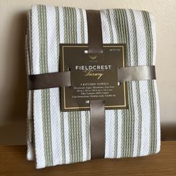 New Fieldcrest luxury Kitchen towel Set Of 3