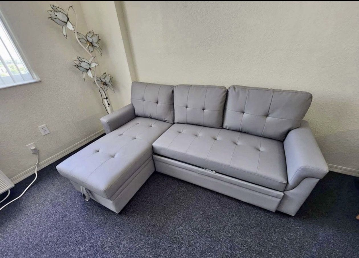 BKACK FRIDAY SALE!!!!! GREY SECTIONAL - Sleeper Function