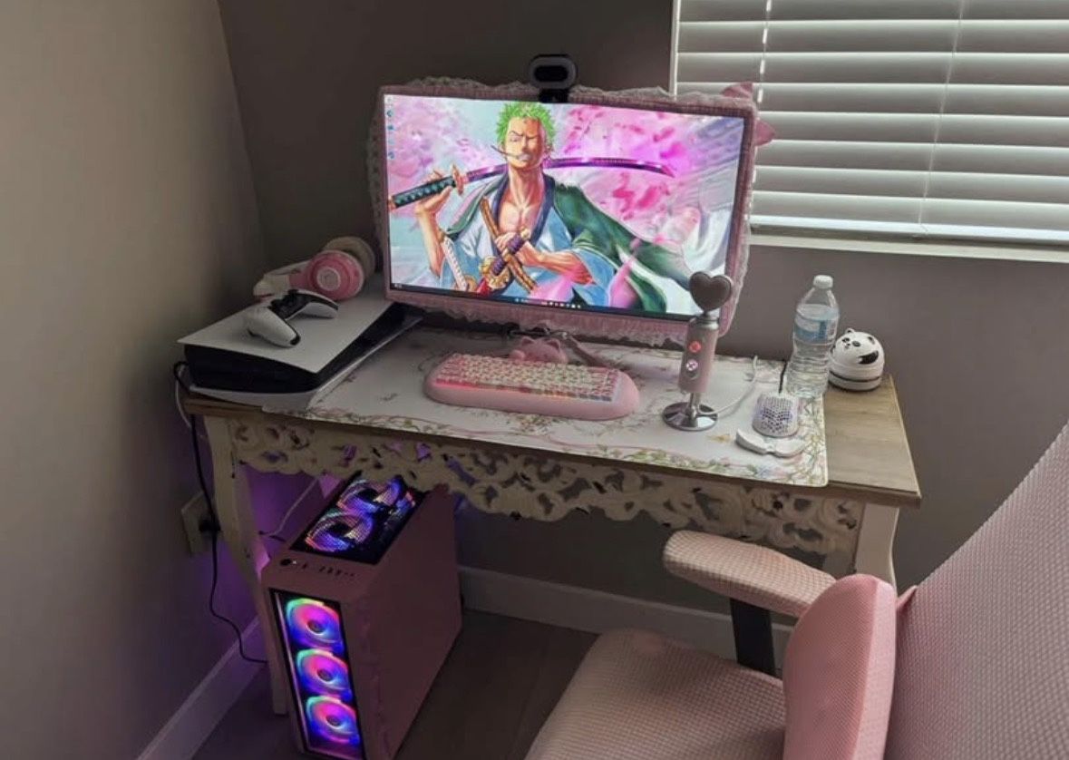 Pink Gamer Girl Setup