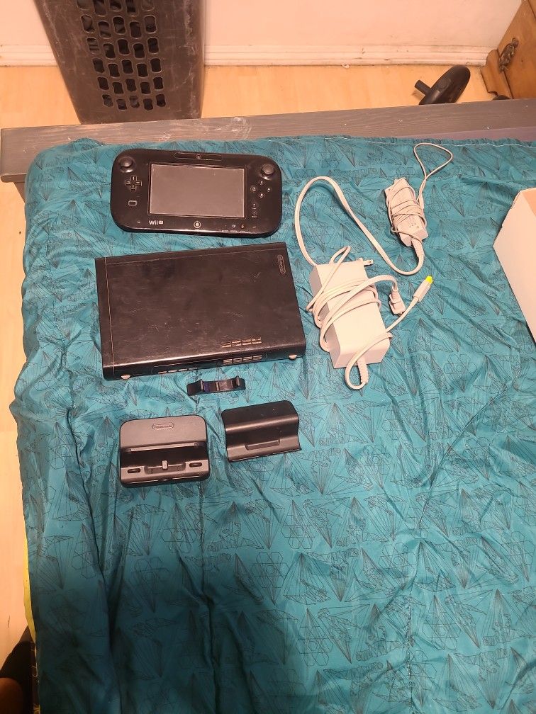 Nintendo Wii U With Power Cable And Charger