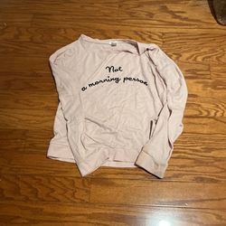 “Not a morning person” pajama shirt