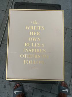 She writes her own rules poster