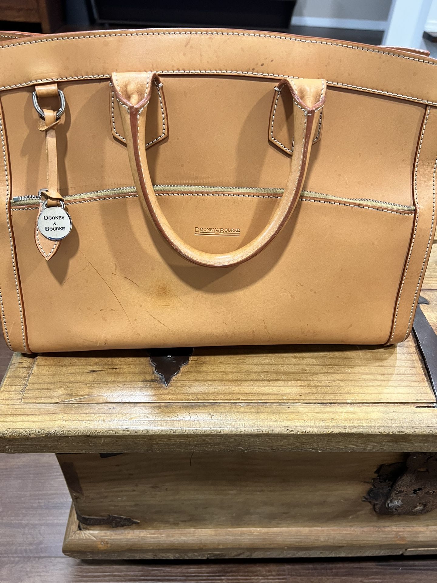 Dooney & Bourke Leather Light Brown Bag