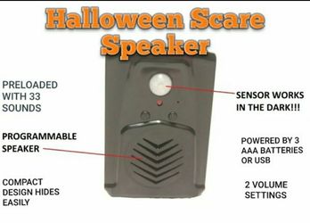 Boo Box Programmable Jump Scare Motion Sensor Speaker