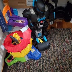 Roller Coaster Cars 🚗 Batman Robot 