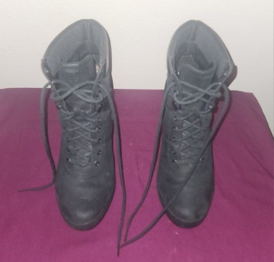 Womens Timberland Camdale Black Nubuck Suede Size 8