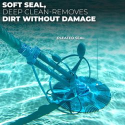 XtremepowerUS Premium Automatic Suction Vacuum-generic Climb Wall Pool Cleaner Sweeper In-Ground Suction Side + Hose Set