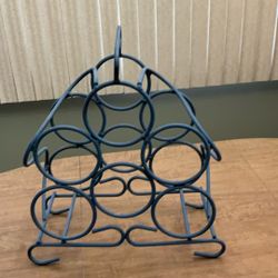 Metal 6 Bottle Wine Rack