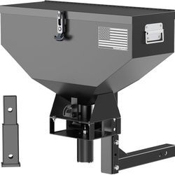 BRAND NEW IN BOX ATV Seed Spreader, UTV Wireless Control Broadcaster with 2-inch Receiver Hitch, Adjustable 200lb All Season Spreader for Salt, Grass 