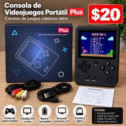 Handheld Retro Game Console 400-in-1