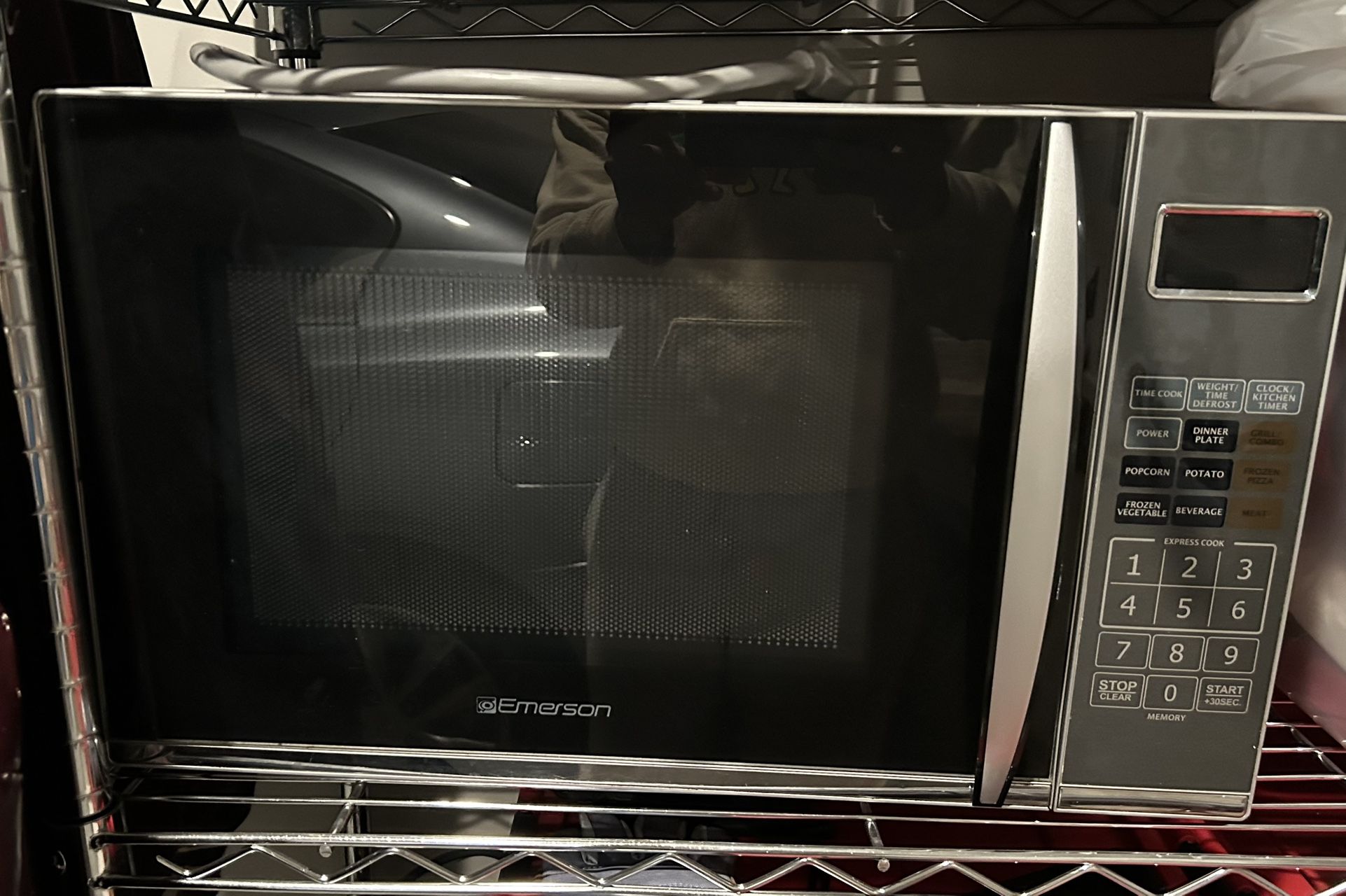 1.2 CU. FT. 1100W Stainless Steel Microwave Grill