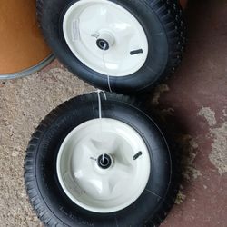 Utility cart wheels