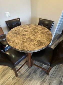 Granite Table Top Woth 4 Chair. (dining Table Set)