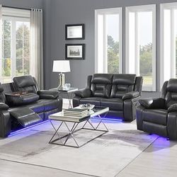 Living Room Set Reclining 3 pcs ( Please Read Description) // Juego De Sala 3 Piezas Reclinables 