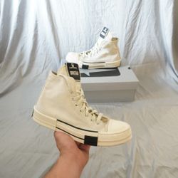 Rick Owens DRKSHDW x Converse DRKSTAR chuck 70 hi white sneaker