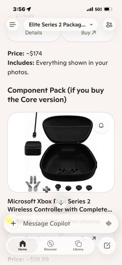 Elite 2 Xbox control with accessories