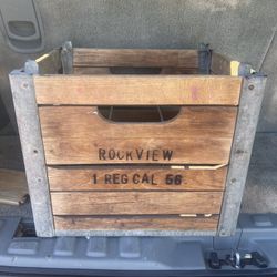 Vintage Rockview Milk Case