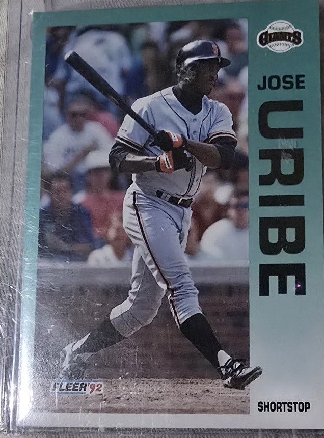 1992 FLEER JOSE URIBE ERROR CARD