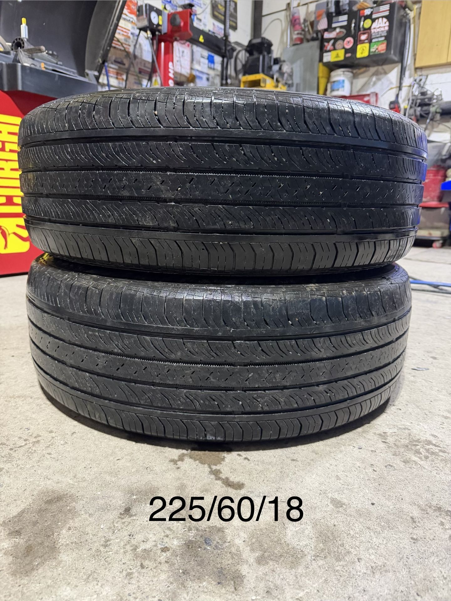 (2) - 225/60/18 Continental ProContact TX Tires