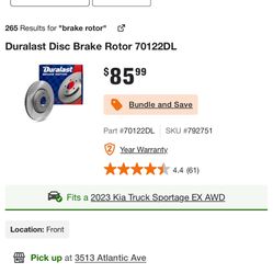 2 Front Brake Rotor For Kia Sportage And Tucson. The 85$ Price In the picture Is For ONE Rotor, Im Selling TWO For $130