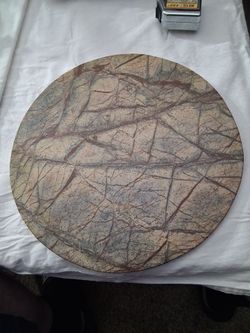 Marble Stone ?? Drink Platter ?- 12" Rare Color