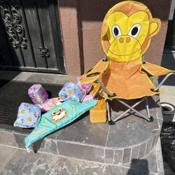 Kids Monkey Chair And Floaters 