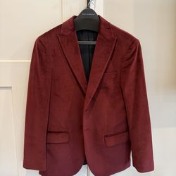 Men’s Suede Suit Jacket