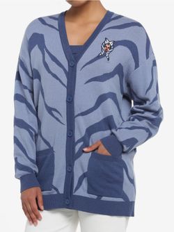 Star Wars Ahsoka Lekku Pattern Women's Cardigan (3X)