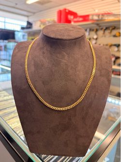 18KT Solid Cuban Chain 40409-1