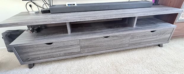 71” 3-drawer tv console stand