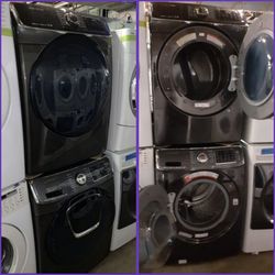Samsung front load washer and dryer set working perfectly with 4 months warranty