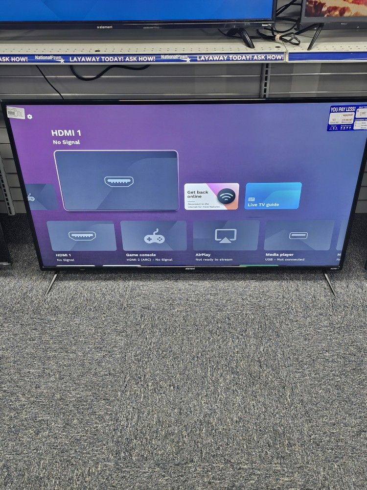 Element 50" Xumo TV With Remote. ASK FOR RYAN. #4(contact info removed)3-01
