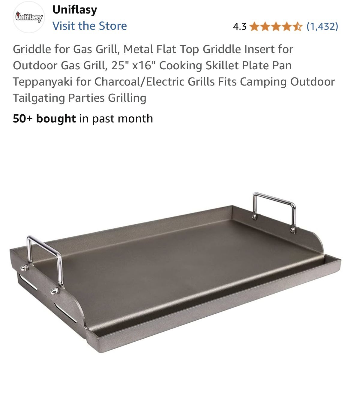 Gas Grill Griddle