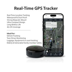 LandAirSea 54 Real-Time GPS Tracker – Waterproof, Magnetic, Discreet Tracking 
Device.