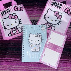 HELLO KITTY STATIONARY & BAGS