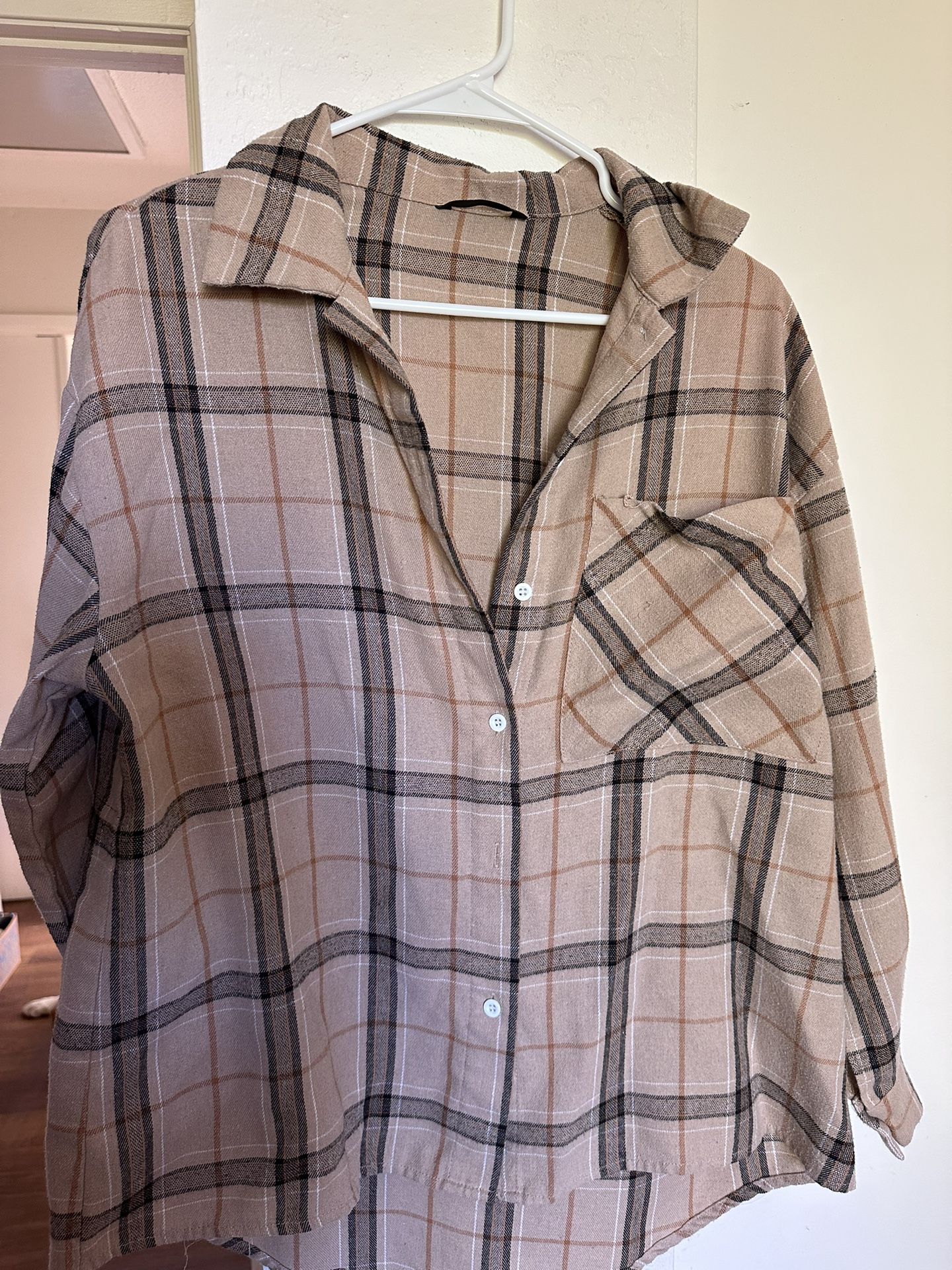 Brown Oversized Flannel