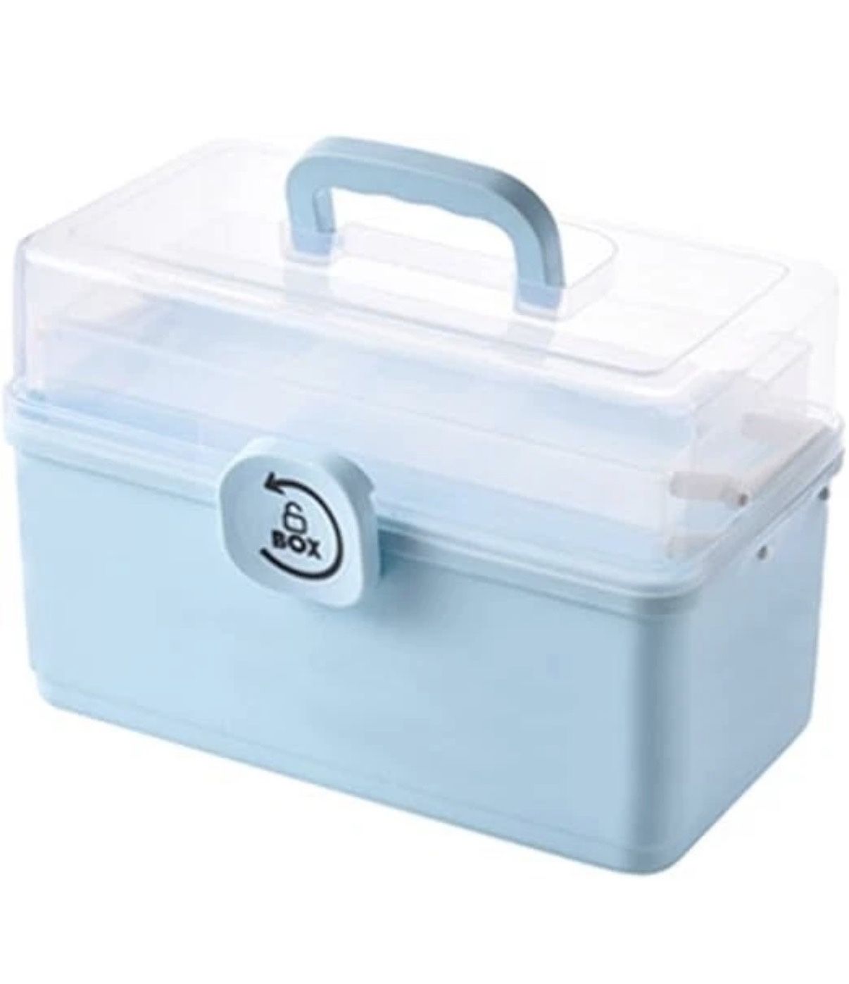 Large-Capacity Multi-Layer Portable Emergency Medical Box (13"x8.5"x7.5")