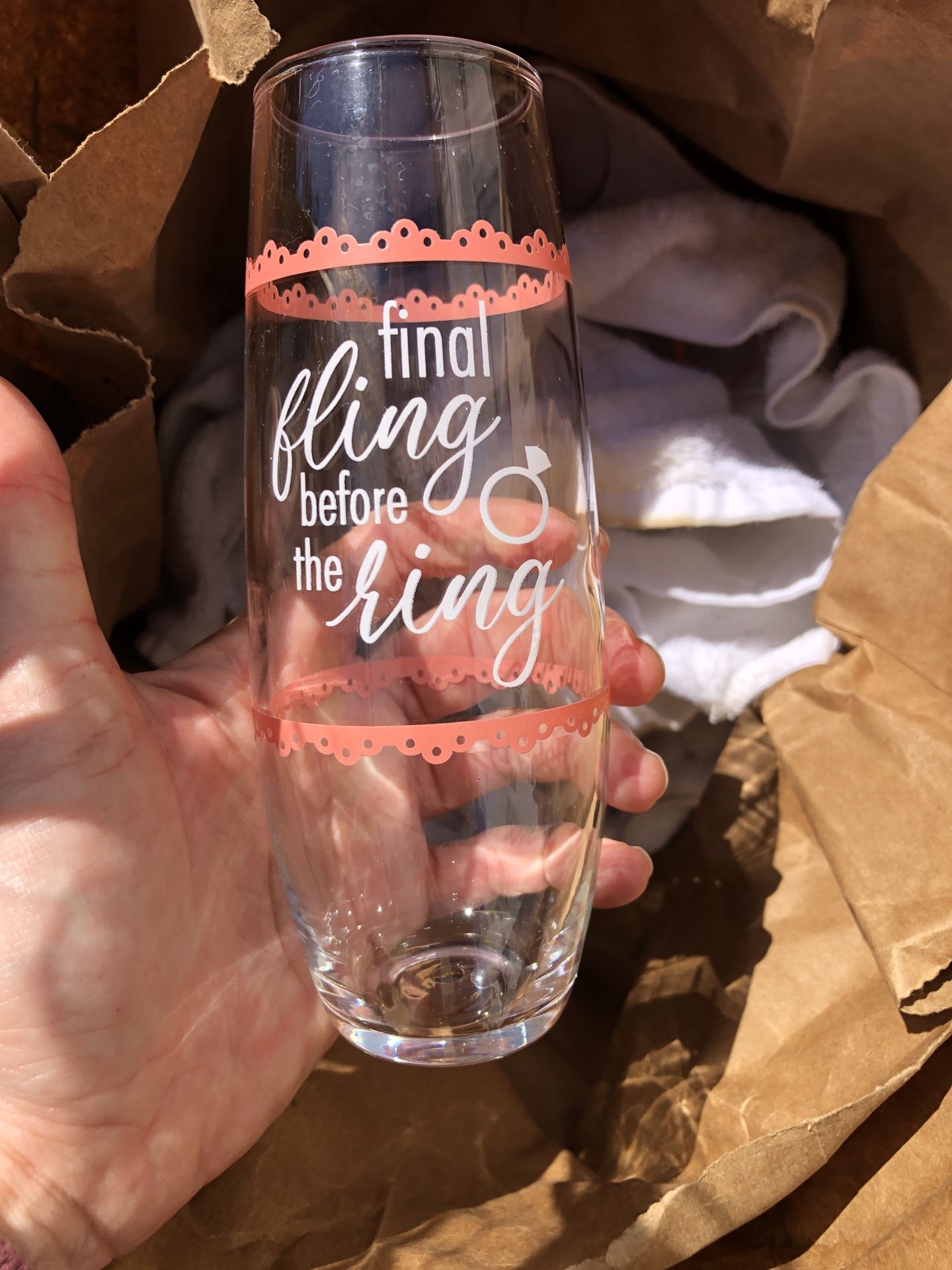 Free bachelorette champagne glasses 