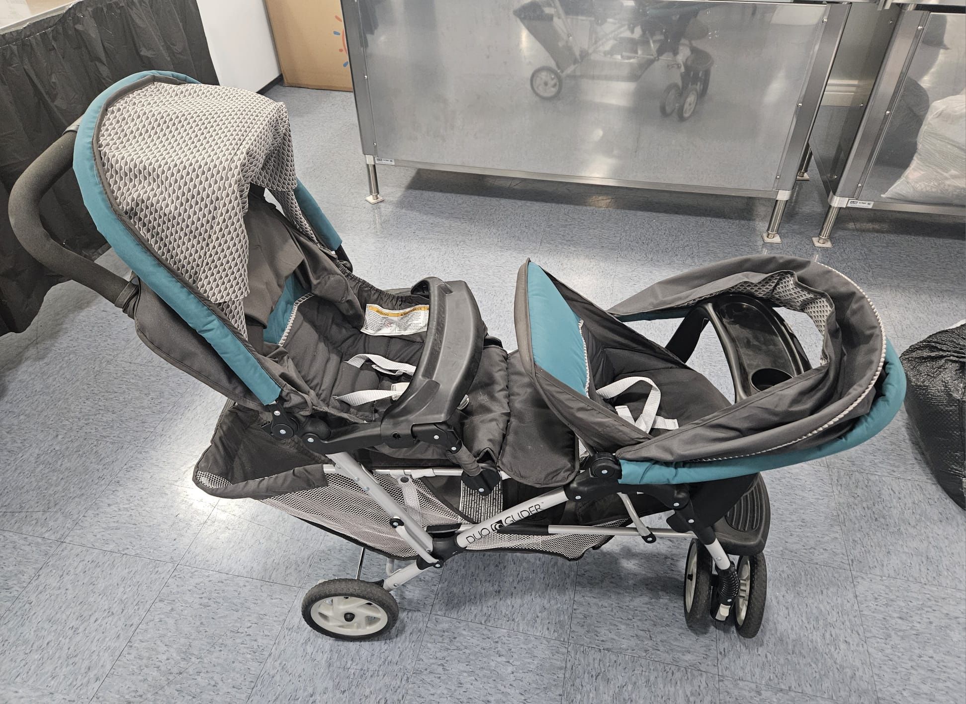 Double seat stroller