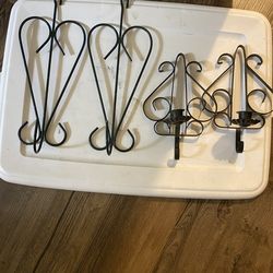 Iron candle holders