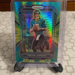 Trevor Lawrence 2022 Panini PRIZM Color Green Yellow Hyper