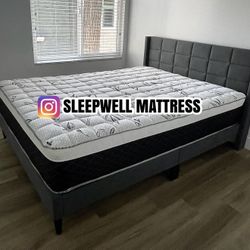 New Queen Bed Frame With Mattress 