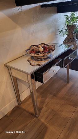 Vanity Mirrored Console