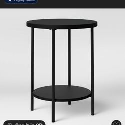 Brand New Wood and Metal Round  - Room Essentials